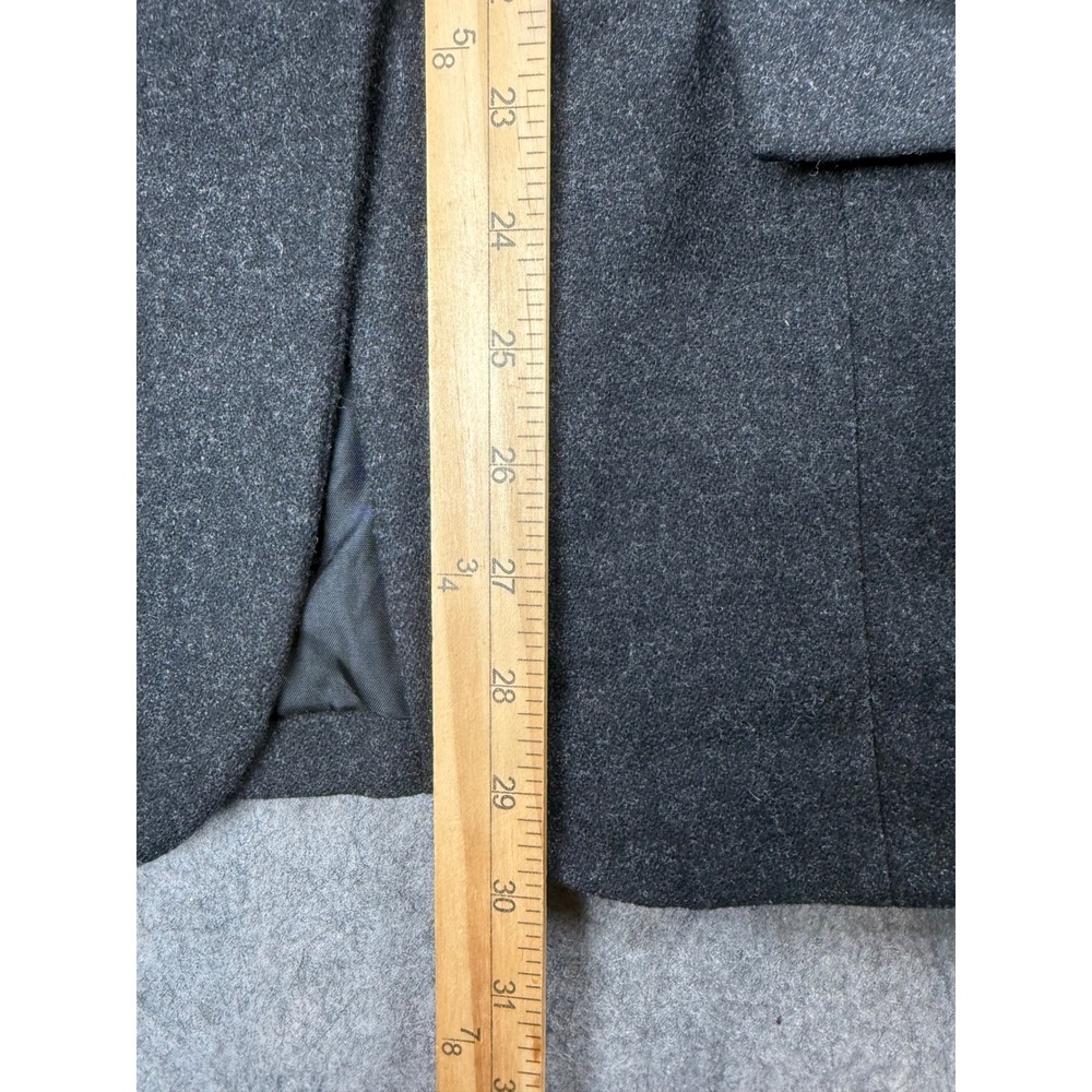 Pendleton Blazer Women 10 Gray Virgin Wool Classic Professional Chic Jacket 100% - Picture 3 of 6